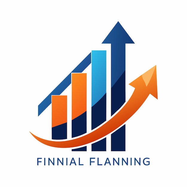 A sleek logo design featuring a simple arrow motif ideal for a financial firms branding Incorporate a simple arrow motif into a sleek and modern logo for a financial planning company