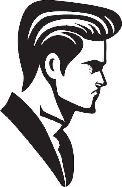 Sleek Male Face Logo