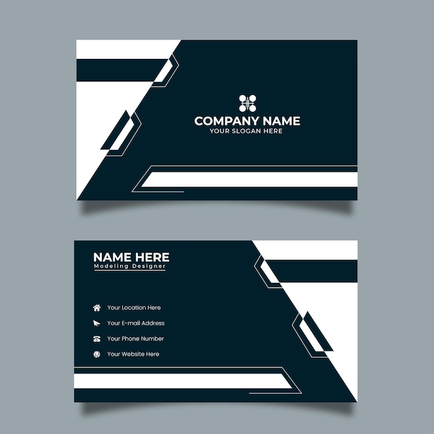 Sleek and Minimalist Business Card Layout