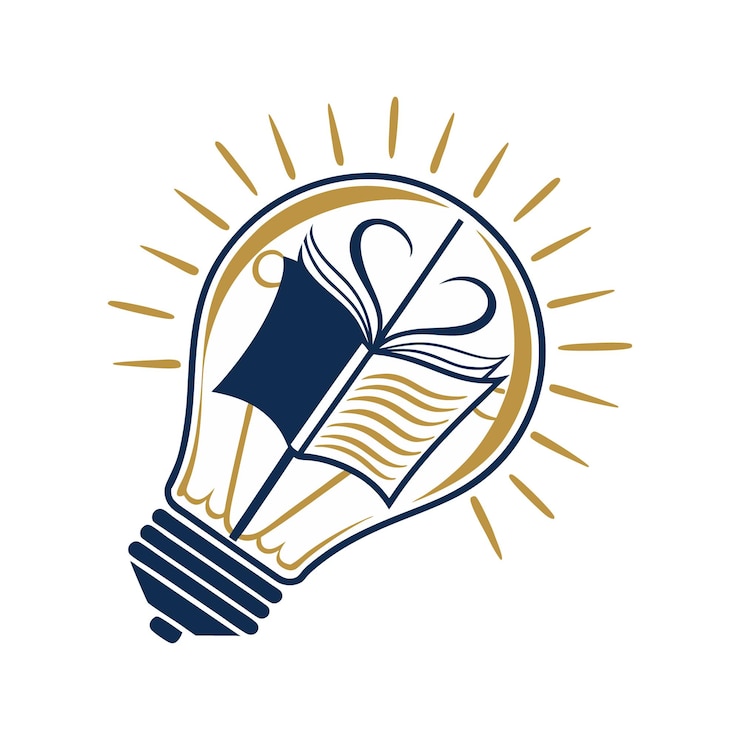 Vector a sleek minimalist logo featuring a shield symbolizing protection and education