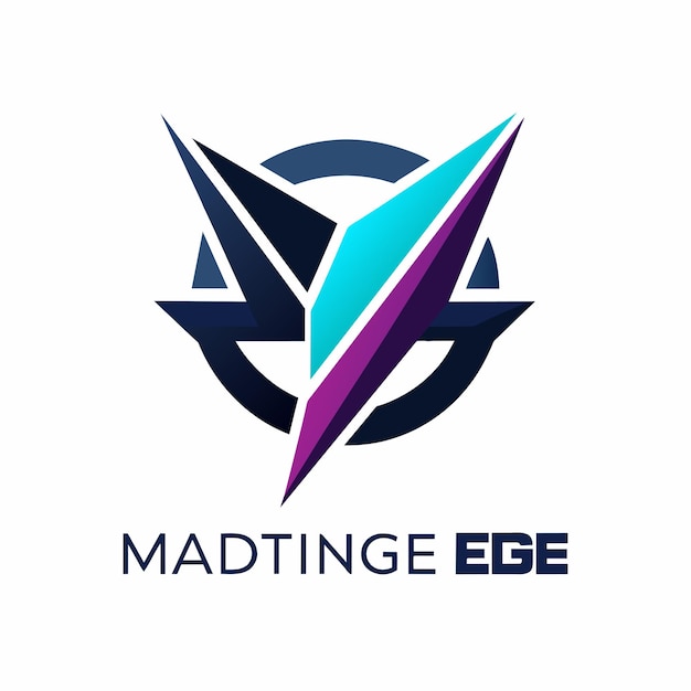 Vector a sleek and modern logo design featuring the branding for madtinge edge a sleek and modern logo design for a cuttingedge tech startup