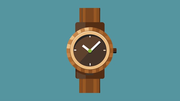 A sleek and modern watch made from sustainable wood proving that luxury can also be ecofriendly