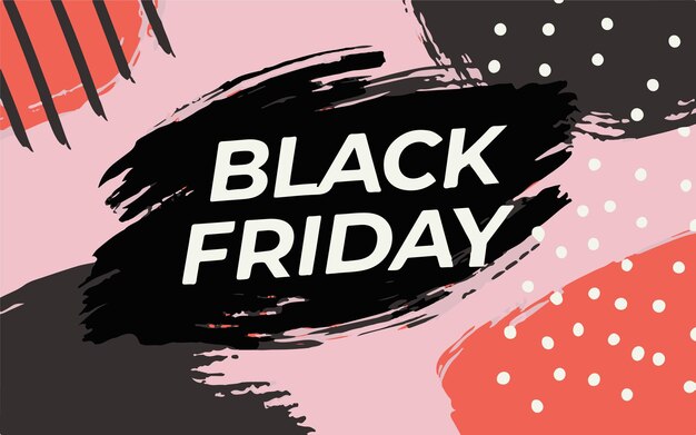 Vector sleek savings black friday modern background deals