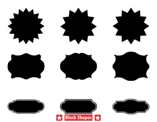 Sleek Shape Silhouette Bundle Modern Vector Graphics for Multiple Applications