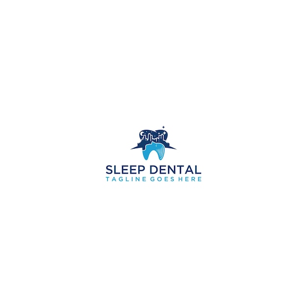 Sleep Dental Logo Design .