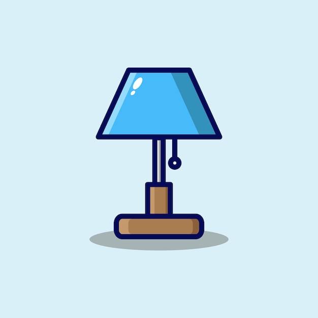 Sleep lamp cartoon icon illustration