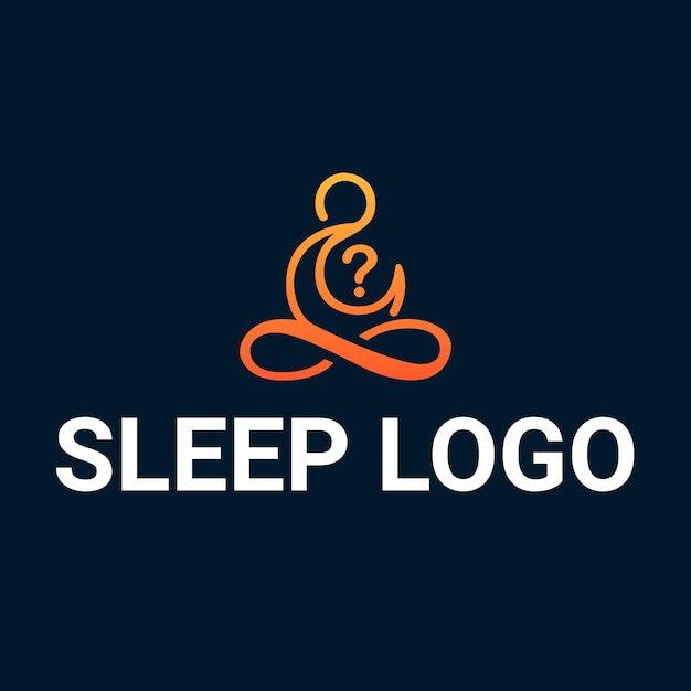 Vector sleep logo