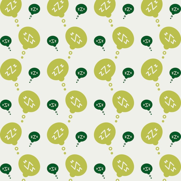 Vector sleep rare trendy multicolor repeating pattern vector illustration green design