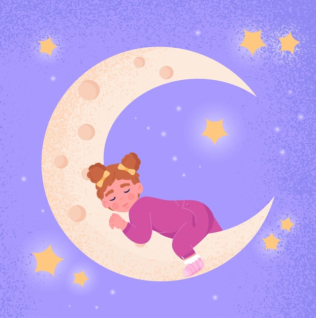 Sleeping baby concept