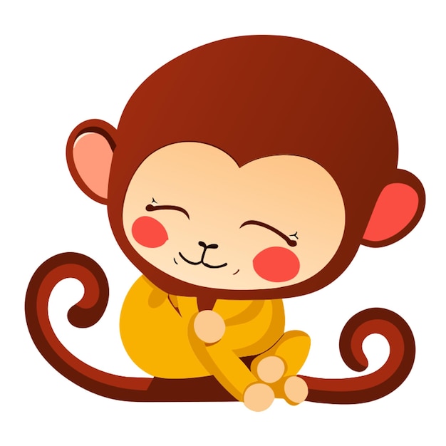 sleeping baby monkey