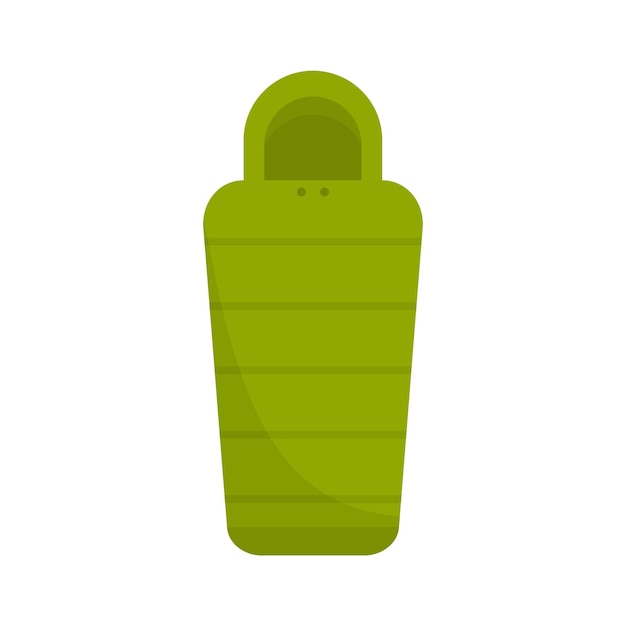 Vector sleeping bag equipment icon flat illustration of sleeping bag equipment vector icon isolated on white background