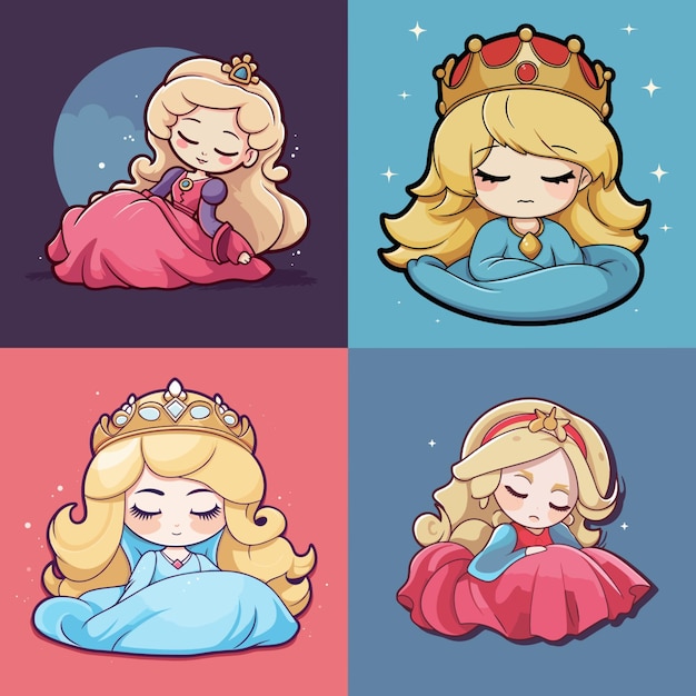 Vector sleeping beauty