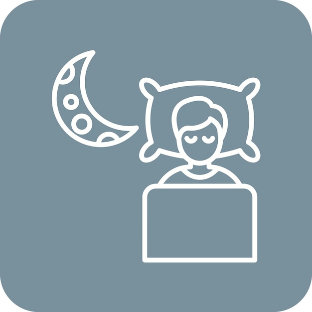 Sleeping icon vector image Can be used for Comfort