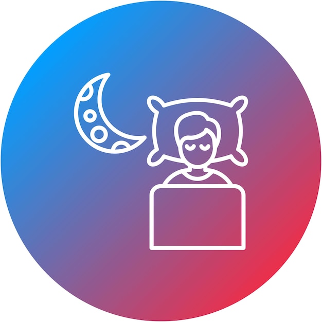 Sleeping icon vector image Can be used for Comfort