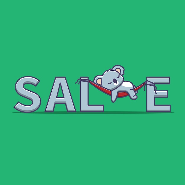 Sleeping koala on sale illustration