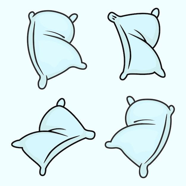 Vector sleeping pillow vector design