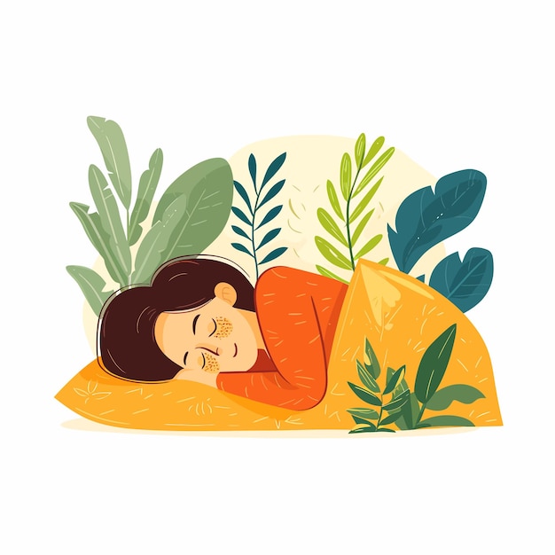 Vector sleeping_relaxation_and_comfortable_rest_concept