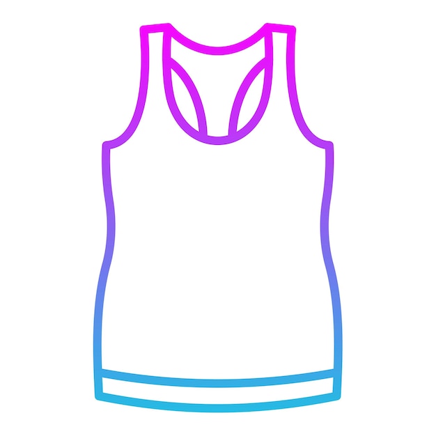 Вектор sleeveless shirt icon