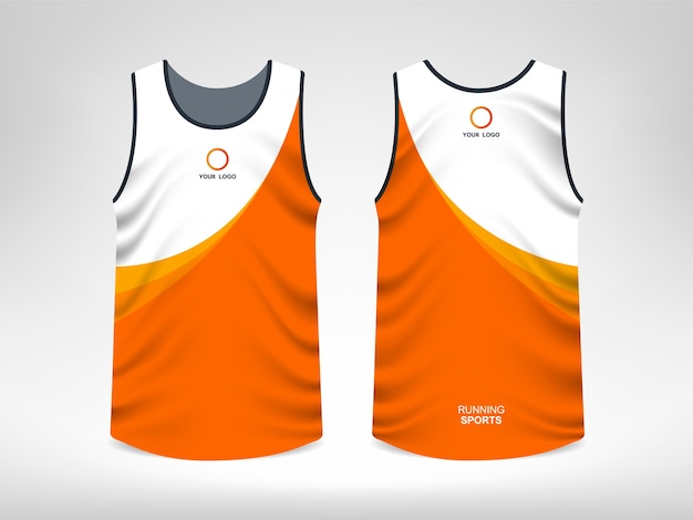 Vector sleeveless sport t-shirt design