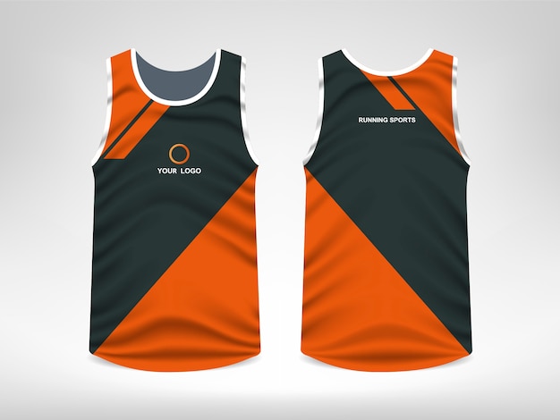 Vector sleeveless sport t-shirt design