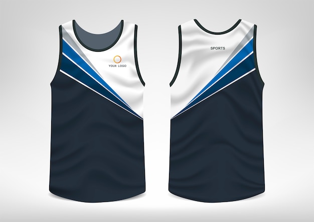 Vector sleeveless sport t-shirt design