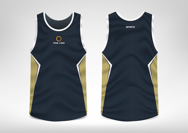 Vector sleeveless sport t-shirt design