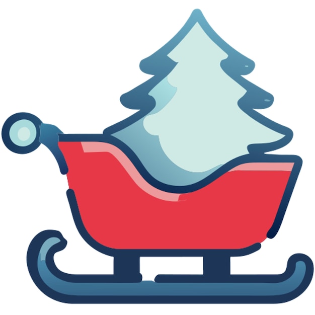 Vector sleigh icon