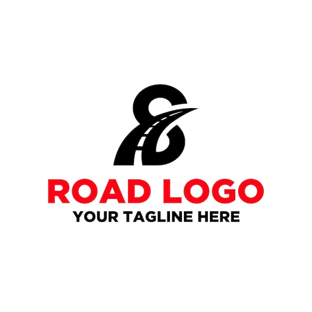 Vettore sletter con logo stradale icona stradale autostrada carreggiata percorso icona logo design vettore 2023