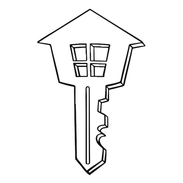 Sleutels tot een nieuw huis onroerend goed kopen een logo voor een makelaar