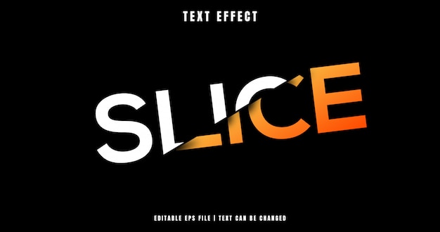 Slice 3D Editable Text Effect