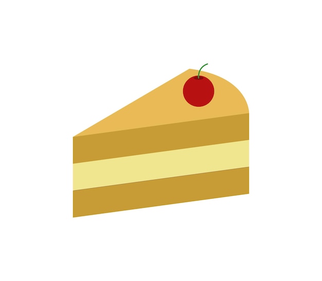 Slice of isometric cake