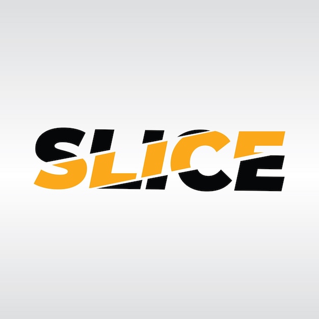 Slice logo vector free template. suitable for your company