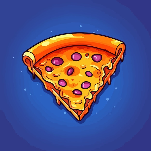 Slice of pizza vector illustratie