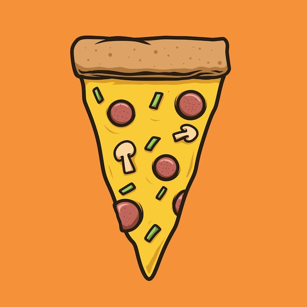 a slice of pizza illustration