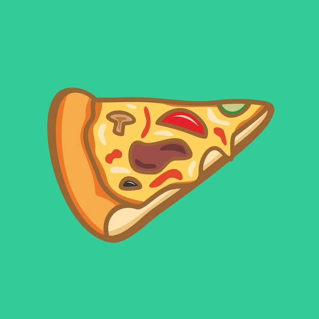 Vector slice of pizza