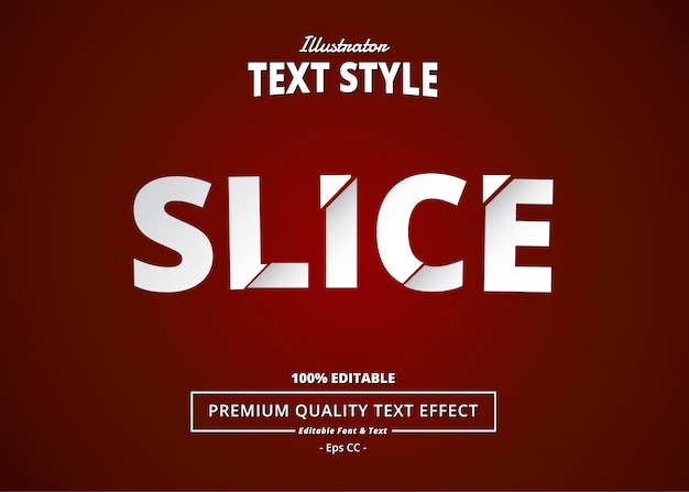 SLICE 텍스트 효과