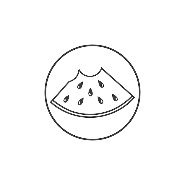 Slice watermelon icon