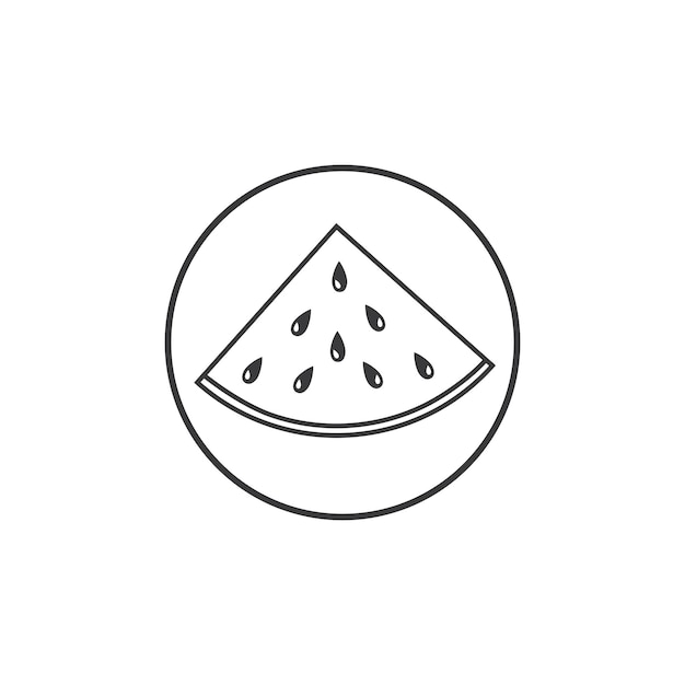 Slice watermelon icon