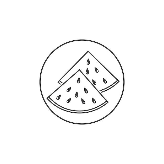 Slice watermelon icon