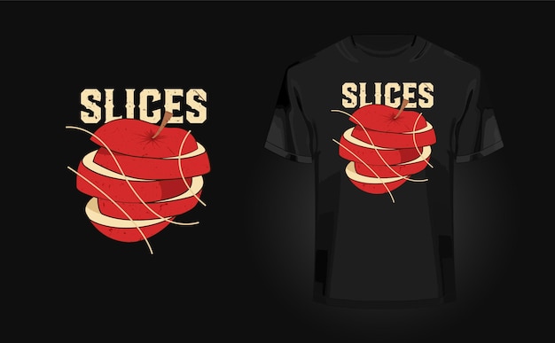 Slices - t-shirt design quotes for t-shirt printing, clothing fashion, Poster, Wall art, typography