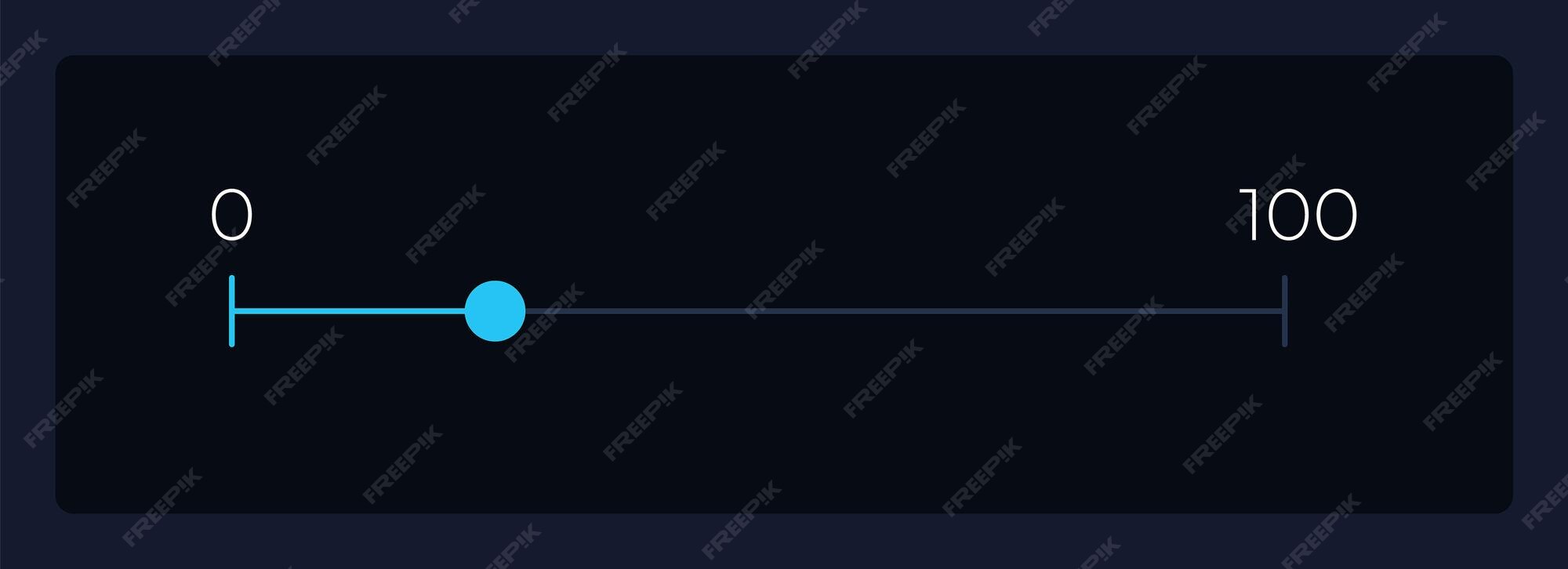 Premium Vector Slider with indicators ui element template