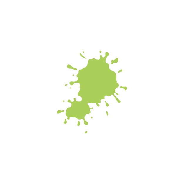 Vector slime green splash set slime