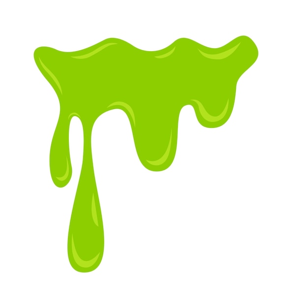 slime leaking liquid vector illustration