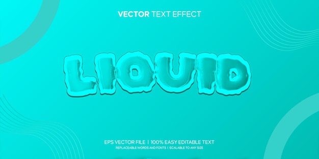 Slime liquid oli 3d style editable text effect