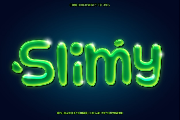 Slime Text effect instant slime text style