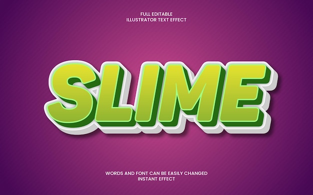 Slime text effect