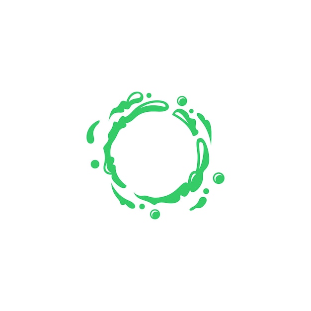 Premium Vector | Slime with green elements goo