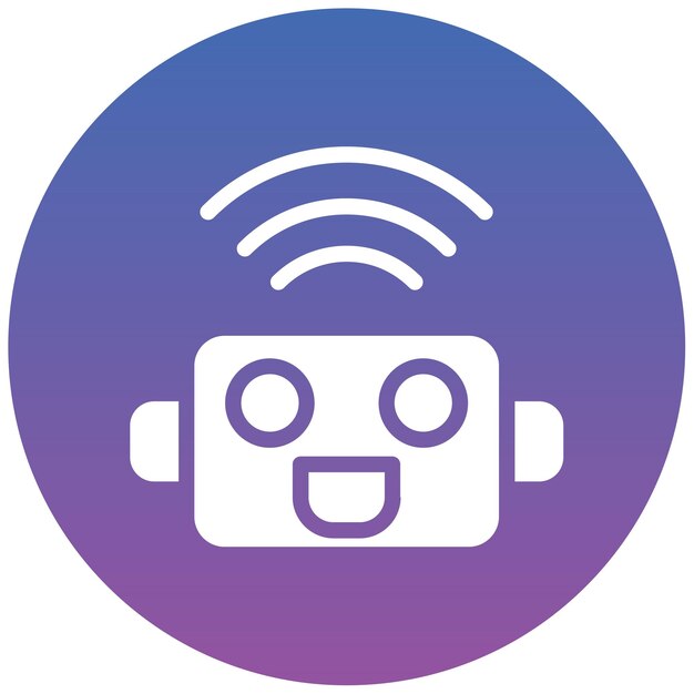 Slimme robotvectorillustratie
