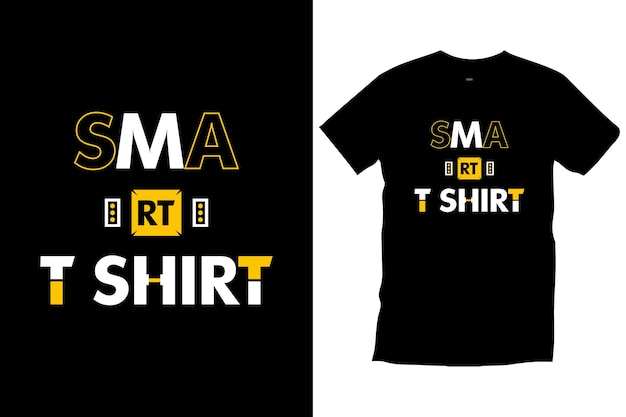 Slimme t-shirt moderne typografie t-shirt ontwerp vector voor prints, kleding, illustratie.