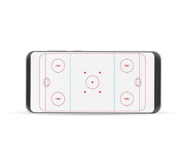 Slimme telefoon hockeybaan